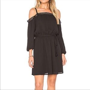 Rebecca Minkoff “Paradise” Black Off Shoulder Dress
